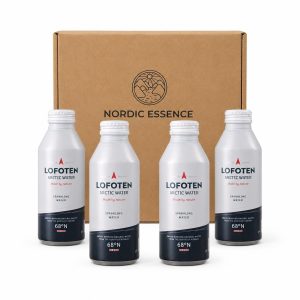 Lofoten Arctic Water - SPARKLING WATER (aluminum flask) 4pcs